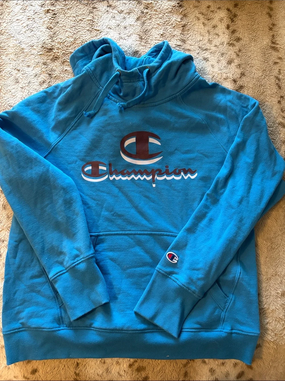 Champion Women’s Turquoise Blue Logo Hoodie